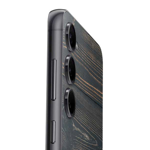 Black Painted Wood Galaxy S25 Skin